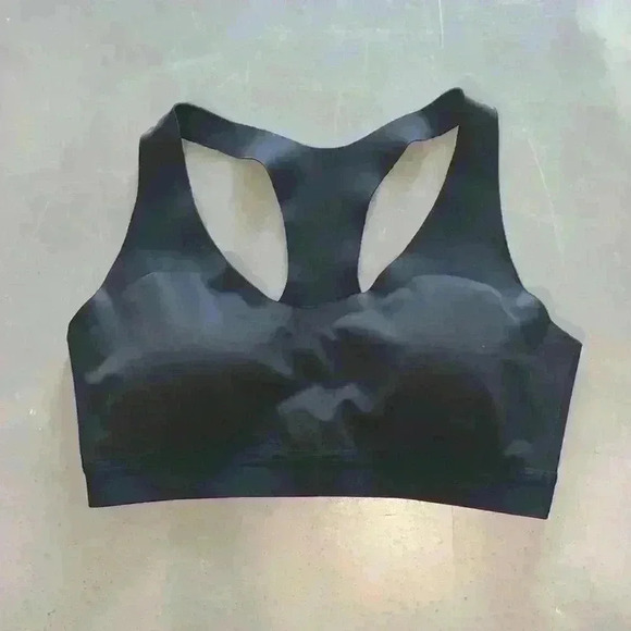 All In Motion Women's Black Padded Racerback Sleeveless Sports Bra Size M - Picture 3 of 7